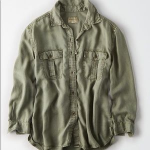 AE Military Button Down Shirt